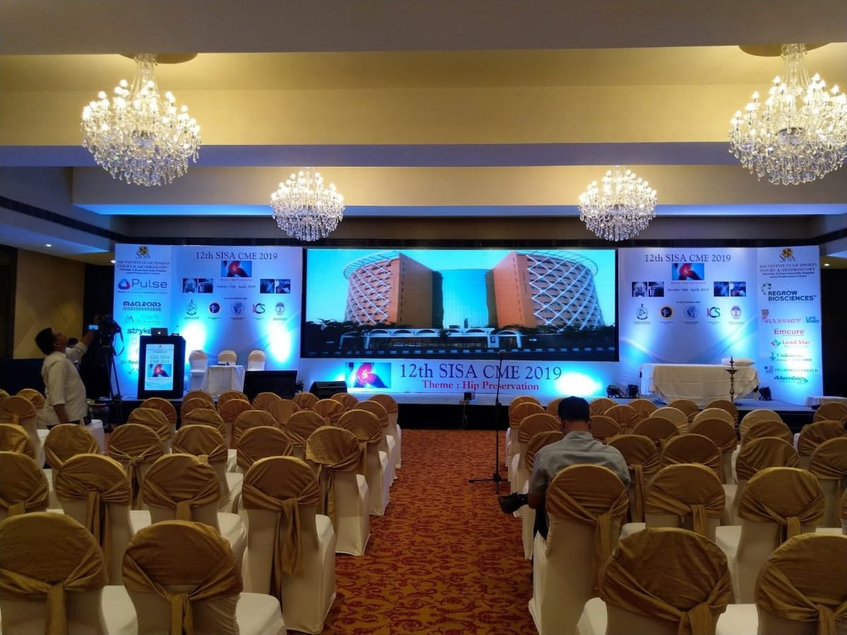 Conference venue set-up